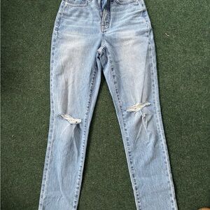 Madewell Light Blue Distressed Jeans